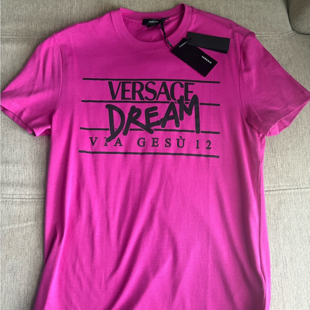 Versace Men's Pink shirt Medusa greca nwt size XS